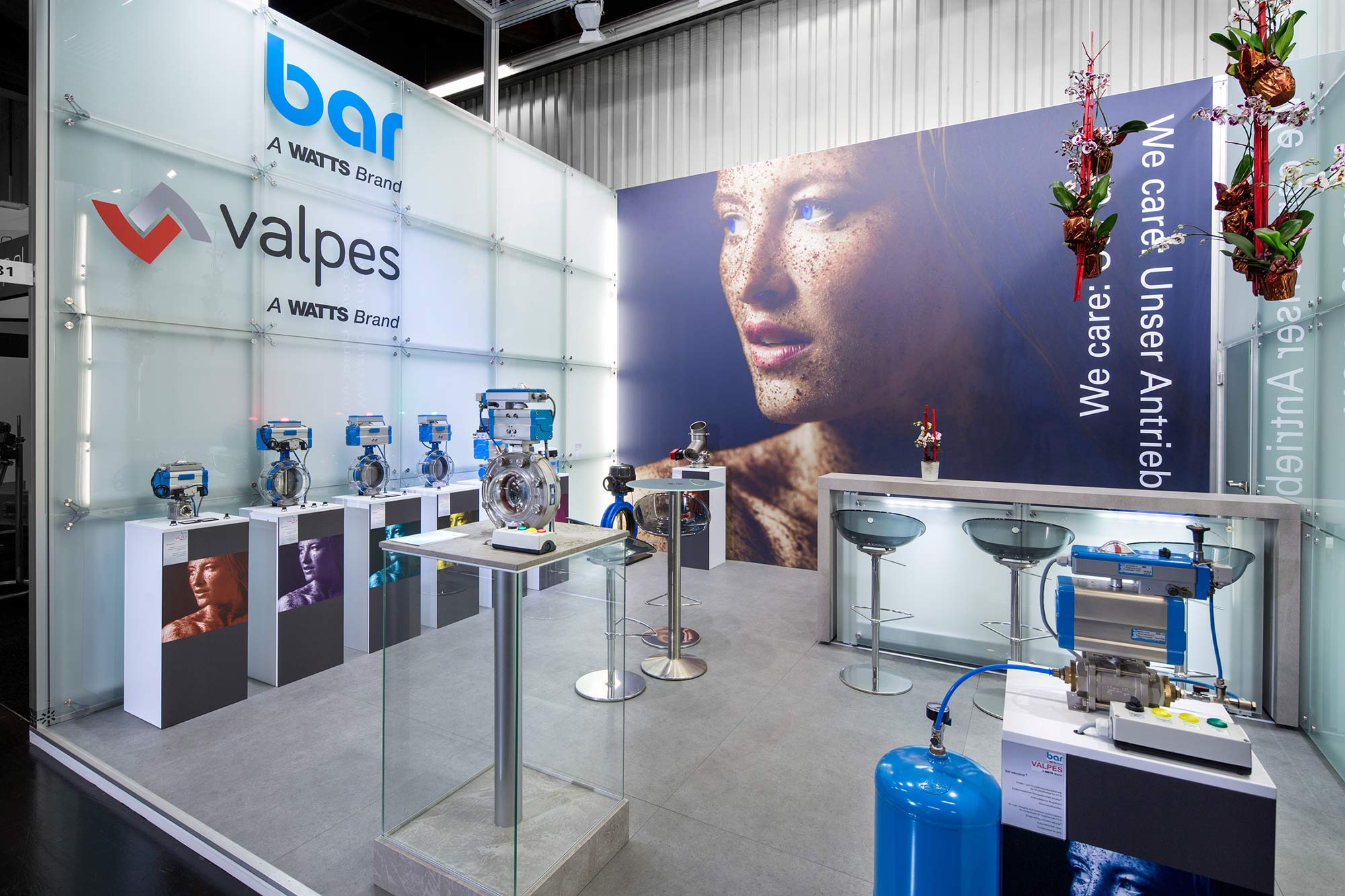 Messestand bar Powtech 2017 Nürnberg