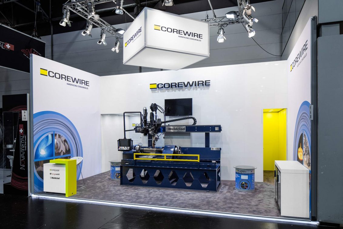 Messestand Corewire Schweißen Schneiden 2017 Düsseldorf