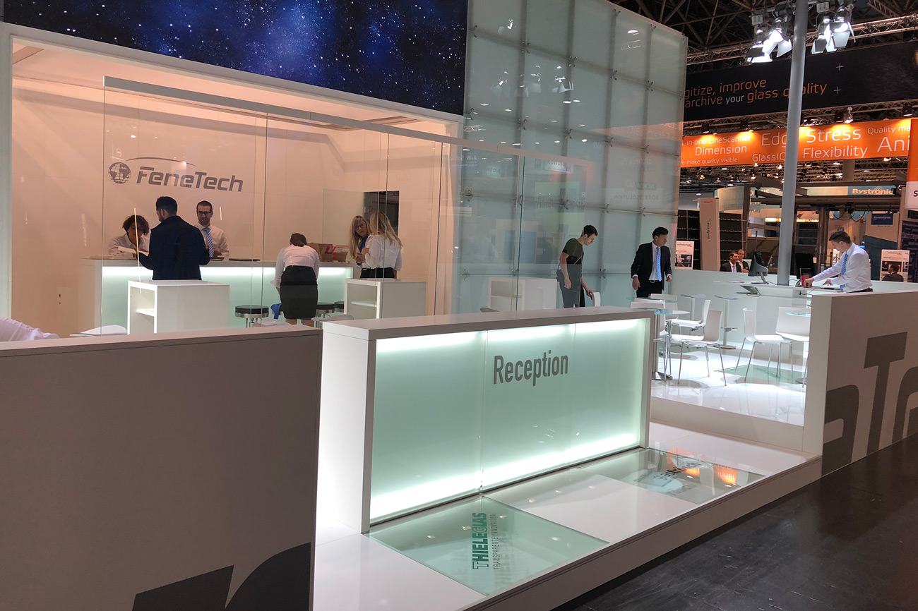 Messestand FeneTech Glastech 2018 Düsseldorf