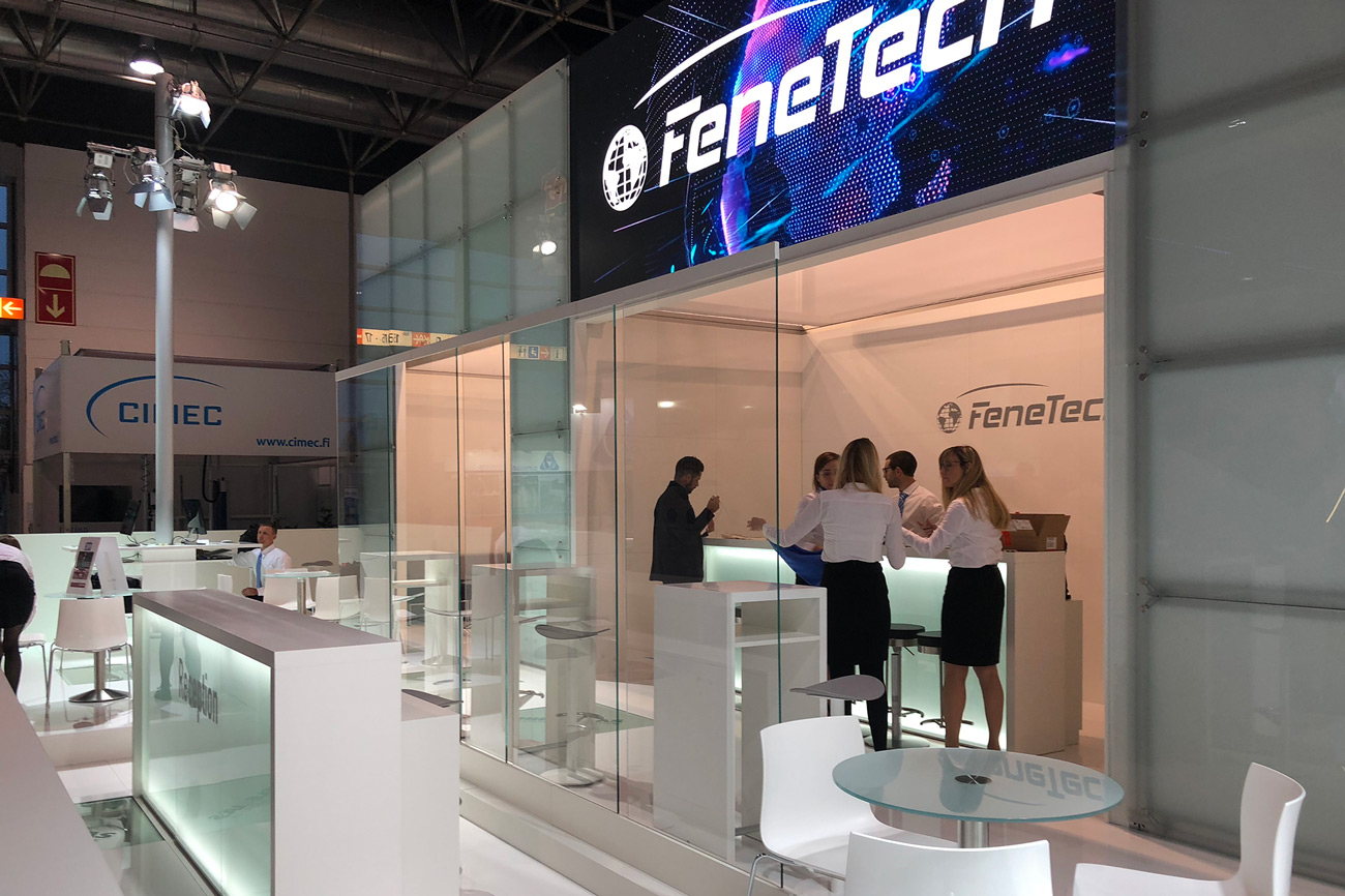 Messestand FeneTech Glastech 2018 Düsseldorf