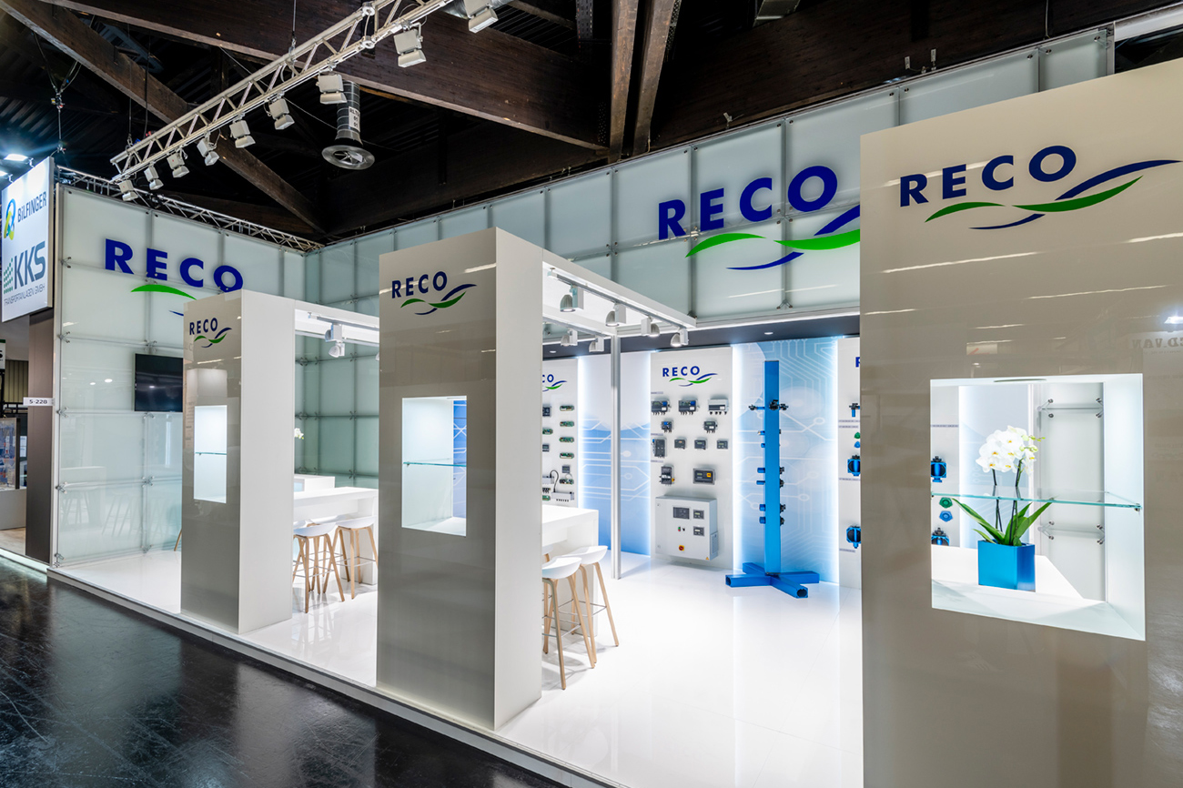 Messestand Reco Powtech 2019 Nürnberg