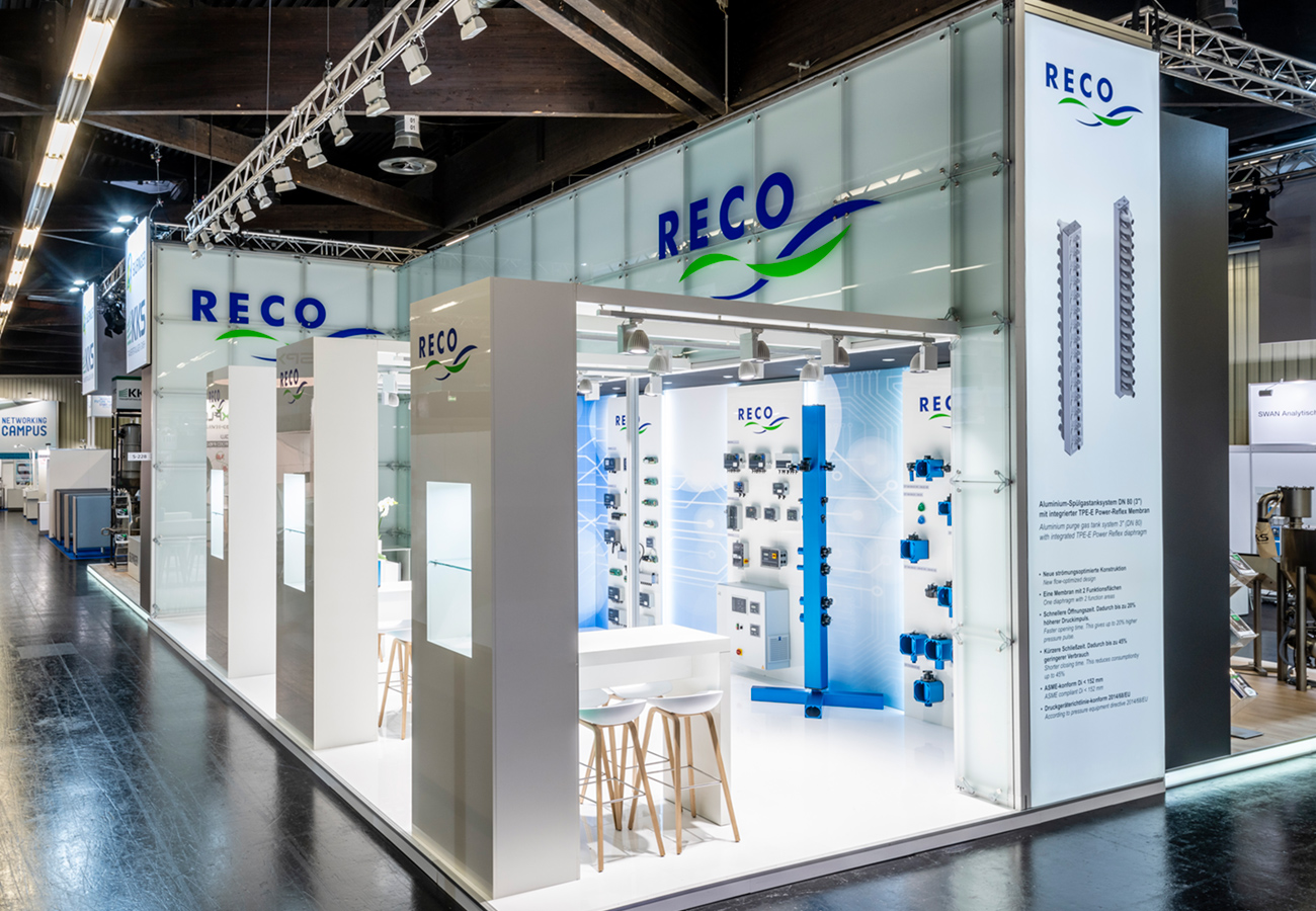 Messestand Reco Powtech 2019 Nürnberg