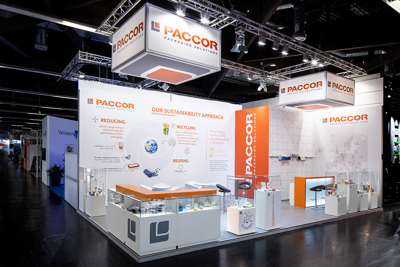 Messestand Paccor Fachpack 2019 Nürnberg