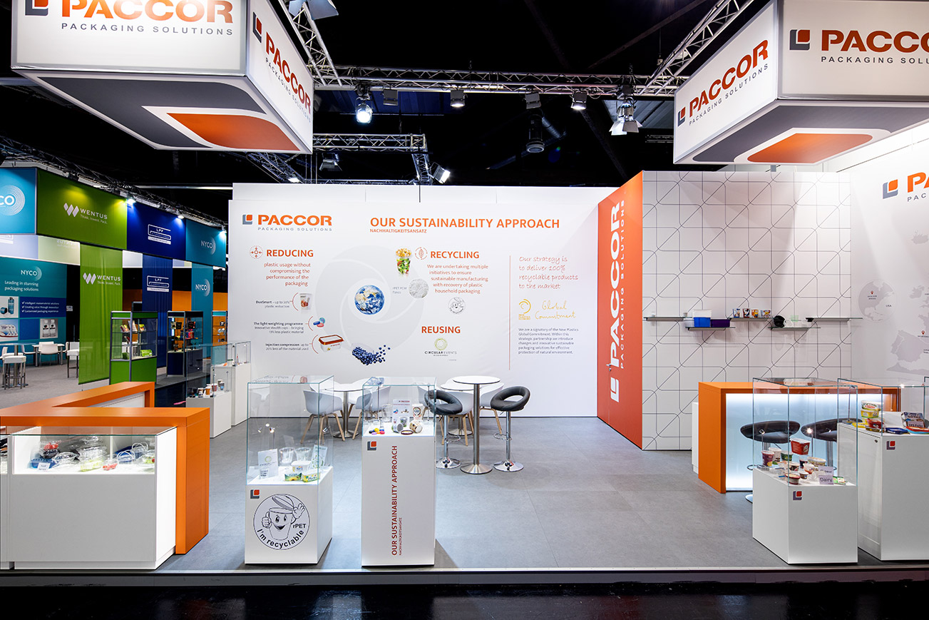 Messestand Paccor Fachpack 2019 Nürnberg