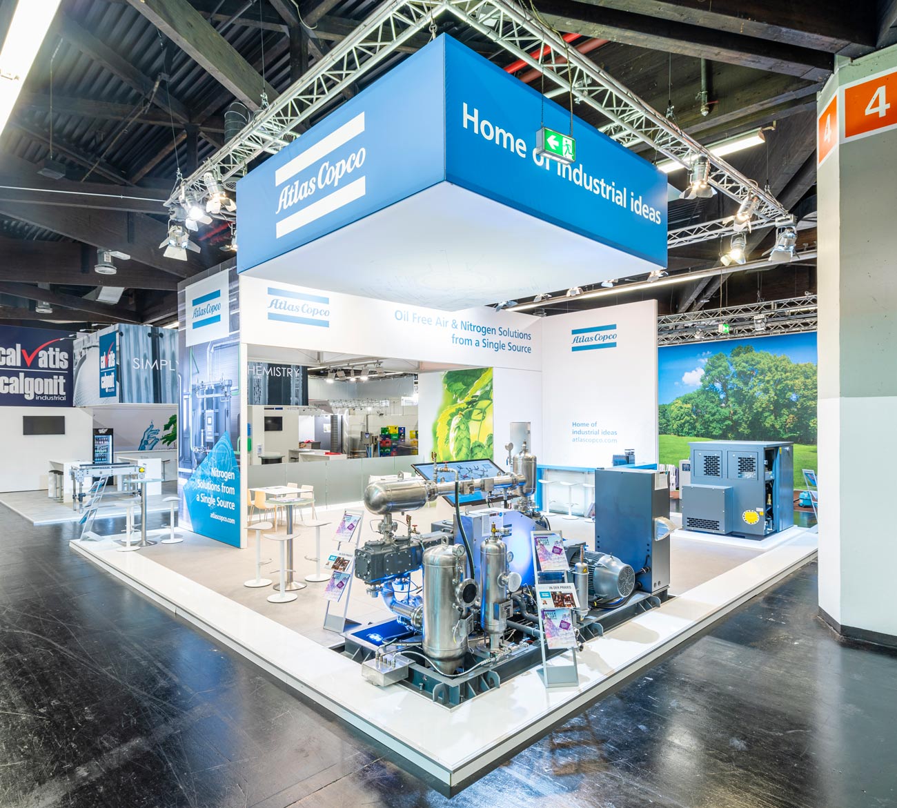 Messestand Atlas Copco Brau Beviale Nürnberg 2019