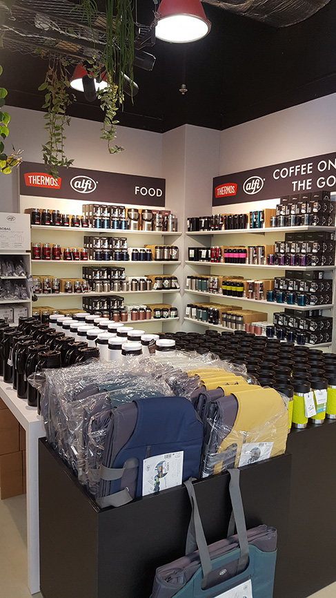 Store interior Alfi Thermos Outlet Rostock